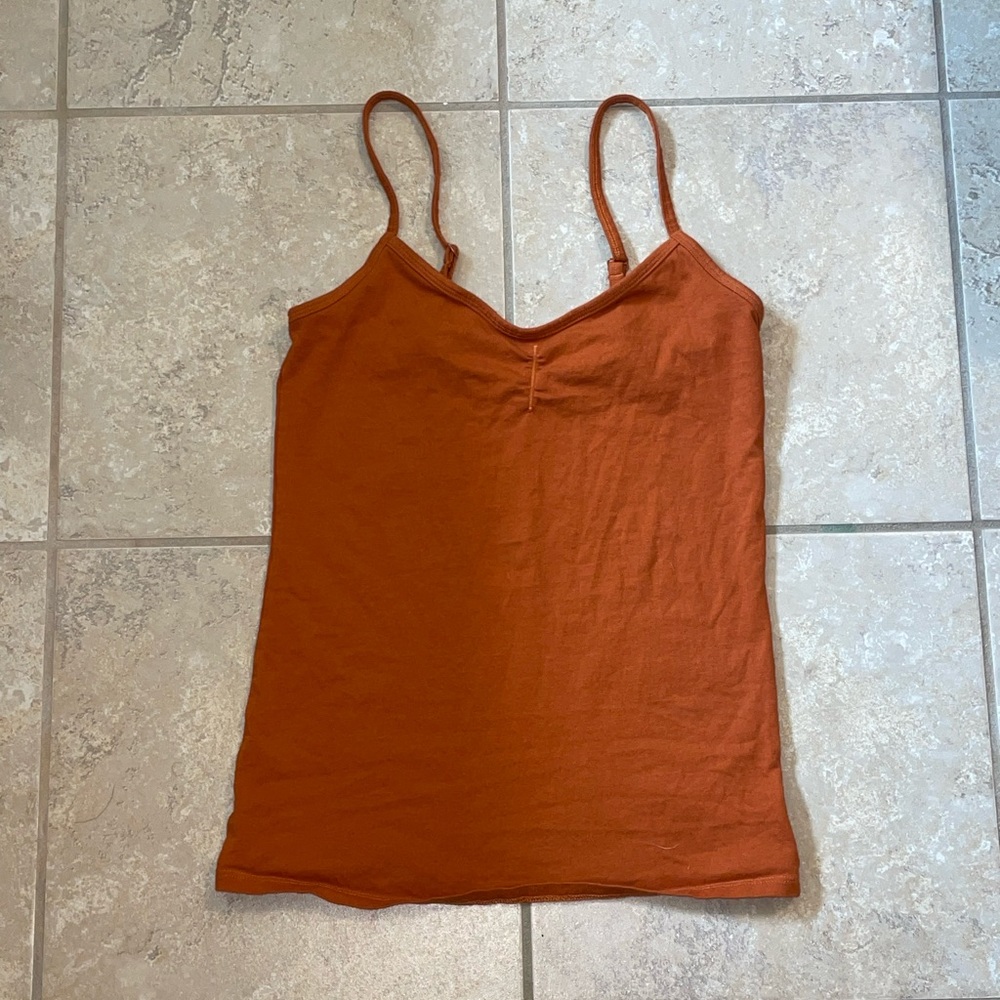 orange fall tank top